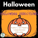 Halloween Following Directions for Listening and Reading C