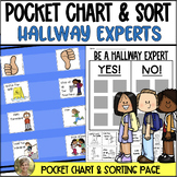 Hallway Behavior Experts Pocket Chart & Sorting Kindergart