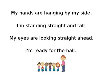 Hallway Poem by First Grade Bulldogs | TPT