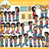 School Hallway Rules and Behavior Clip Art