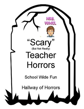 Preview of Hallway of Horrors - Halloween Fun Bulletin Board or School Trunk or Treat Signs
