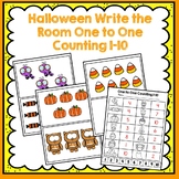 Hallween Write the Room, 1-1 counting 1-10
