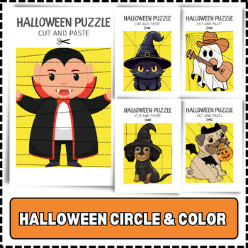 Preview of Haloween Puzzle Craft  Halloween Activites Halloween Craft Halloween Worksheet