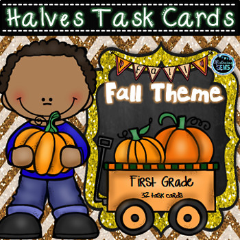 Preview of Fractions for First Grade | Fractions Halves Activity