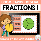 Halves, Thirds, Fourths - Boom Cards - Distance Learning