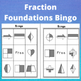 Halves and Fourths Fraction Foundations Bingo