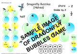 Halves game to 10 - Dragonfly Bubbles