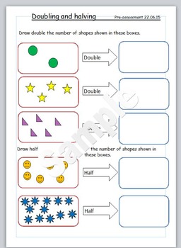 Halving and doubling worksheet by cassandra doble | TpT