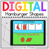 Hamburger 2D Shapes Digital Activity | Distance Learning