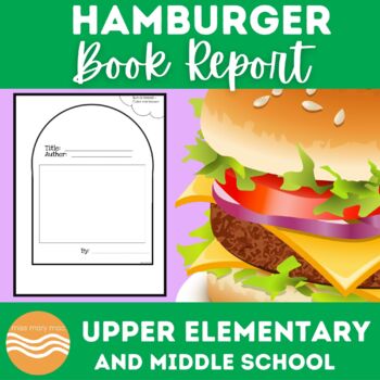 Preview of Hamburger Book Report for Upper Elementary and Middle School