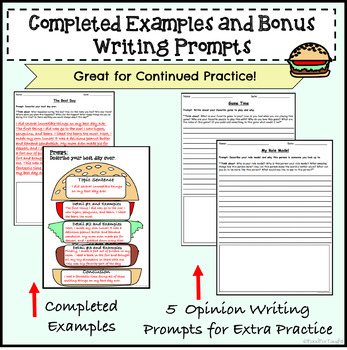 Hamburger Writing by Food for Taught | Teachers Pay Teachers