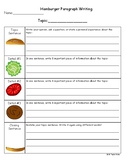 Hamburger Paragraph Writing Graphic Organizer