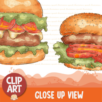 hamburger patty clip art