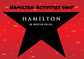 Preview of Hamilton "Alexander Hamilton" Lyrics Analysis Worksheet & Google Slides