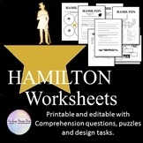 Hamilton Movie Printable Worksheets