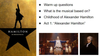 Preview of Hamilton: The Musical Analysis for ELA