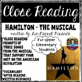 Hamilton The Musical - Close Reading About the Revolutionary War