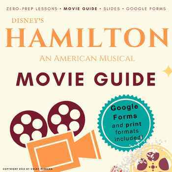 Preview of Hamilton: The Musical + Comprehensive Packet + Auto Graded Movie Guide + Slides