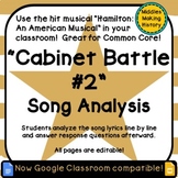 Hamilton the Musical: Cabinet Battle #2 Song Analysis