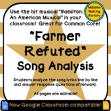 Hamilton the Musical: Farmer Refuted Song Analysis