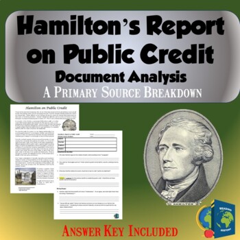 Preview of Hamilton on the National Bank Primary Source Reading