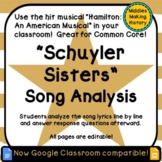 Hamilton the Musical: Schuyler Sisters Song Analysis