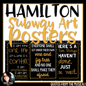 Hamilton Musical Posters Worksheets Teachers Pay Teachers