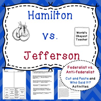 Preview of Hamilton vs. Jefferson