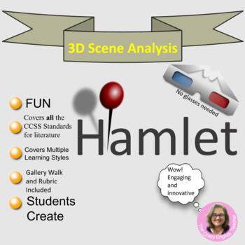 Preview of Hamlet: 3-D Scene Analysis Project Diorama Final Project