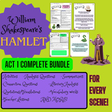 Hamlet Act 1 FULL BUNDLE Scene by Scene Lessons AND Work Packages