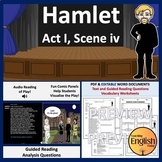 Hamlet Act 1 Scene 4 Lesson w/ Audio, Guided Reading Quest
