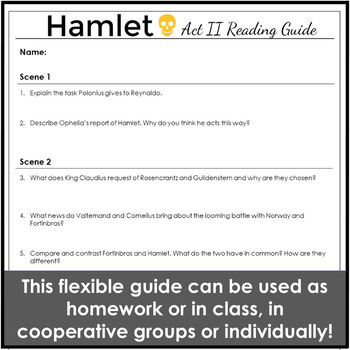 Solved] Name_ ENG 205 Hamlet, Acts I and II Reading Assignment (from No