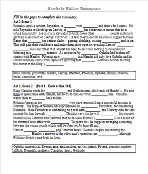 Solved] Name_ ENG 205 Hamlet, Acts I and II Reading Assignment (from No