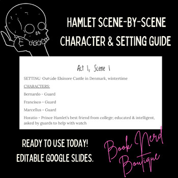 Preview of Hamlet Act by Act Character and Setting Guide