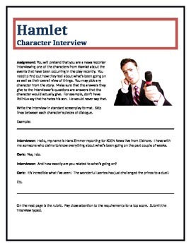 hamlet character analysis assignment