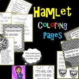 Hamlet Coloring Pages: Mini Posters Distance Learning