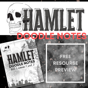 Preview of Hamlet Doodle Notes for AP Lit - Free Preview