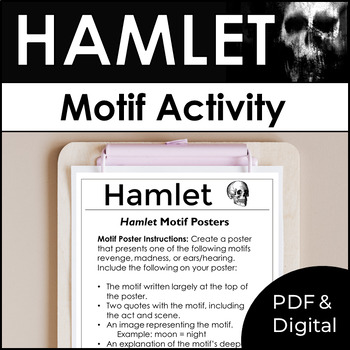 Preview of Hamlet Motif Activity and Pacing Guide With Lesson Plan & Bell Ringer