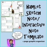 Hamlet Interactive Notes, Graphic Organizers, Printable or