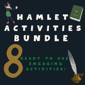 Preview of Hamlet by William Shakespeare, Novel Study BUNDLE, Student Cenetered Activities
