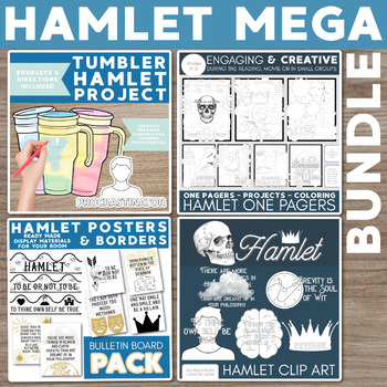 Preview of Hamlet MEGA Bundle: Clip Art, Posters, One Pagers, Projects