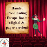 Hamlet Pre-Reading Escape Room - Digital and Paper Versions