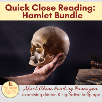 Preview of Hamlet Quick Close Reading Passages Bundle for AP Literature