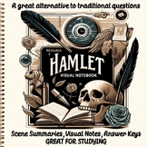 Hamlet Scene Summary Visual Notebook (Digital copy included)