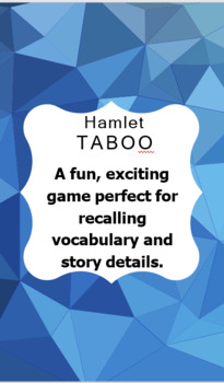 Preview of Hamlet Taboo Fun Review Game