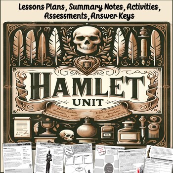 Preview of Hamlet Unit - No Prep, Print & Digital with Engaging Activities & Resources