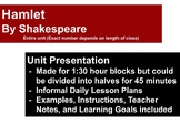 Hamlet - Unit Presentation - Unit/Lesson Plans