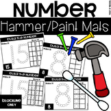 Hammer It/Paint It Number Mats - Fine Motor Fun