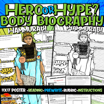 Preview of Hammurabi Hero or Hype? Ancient History Body Biography Project Hammurabi's Codes