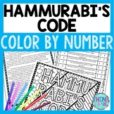 Hammurabi's Code Color by Number, Reading Passage and Text